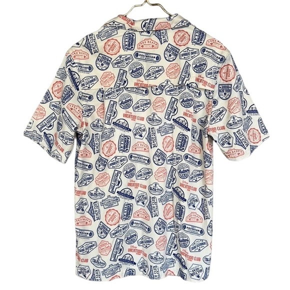 Disney Parks Vacation‎ Club Resort Print Short Sleeves Button Down Shirt - Picture 5 of 12
